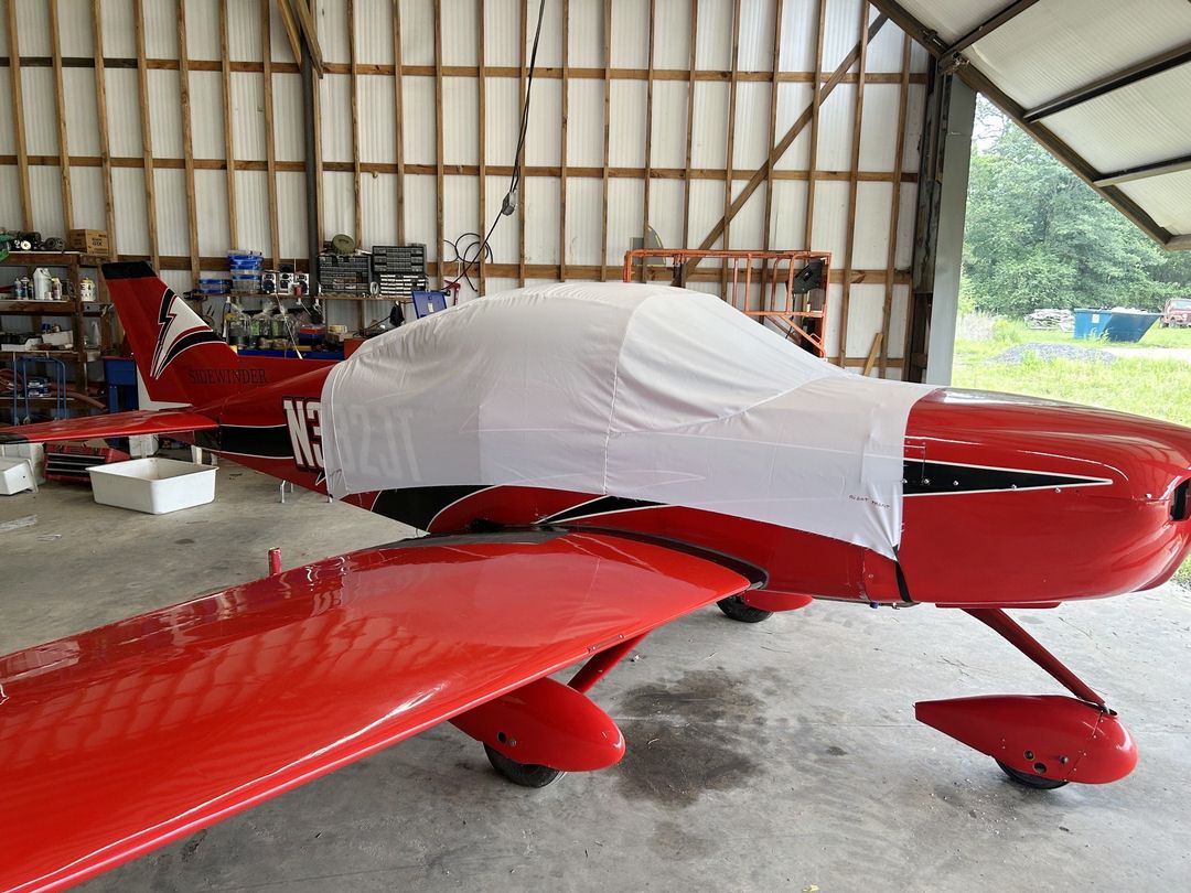 Thorp T-18 (Sidewinder) Canopy Cover, test fit cover